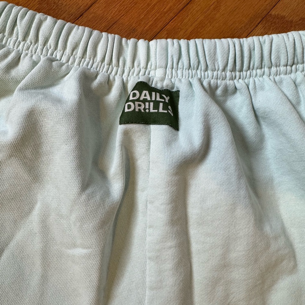 DAILY DRILLS 100% Cotton Drawstring Shorts in Surf Sz. XS/S - Picture 5 of 8